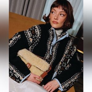 NWT Staud x St Regis fleece pullover